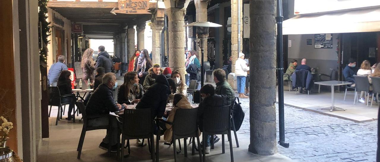 Morella, uno de los puntos de interior que atrae a un mayor número de visitantes en invierno, este martes.