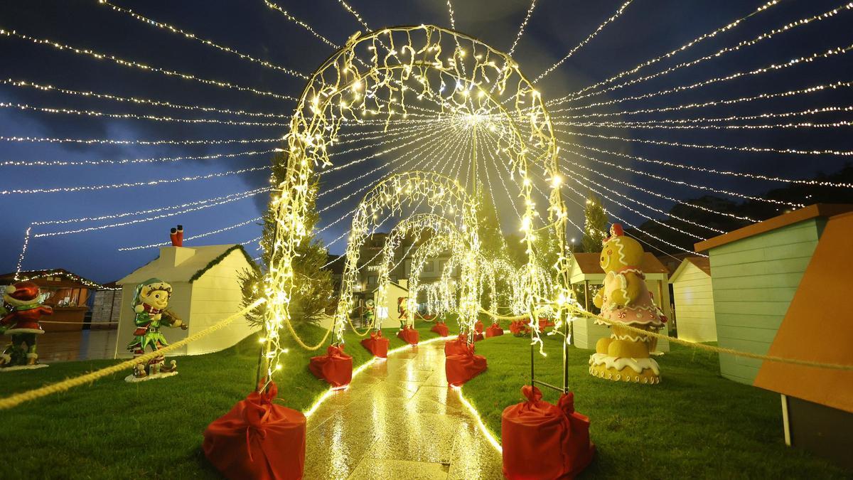 Una de las aldeas navideñas.