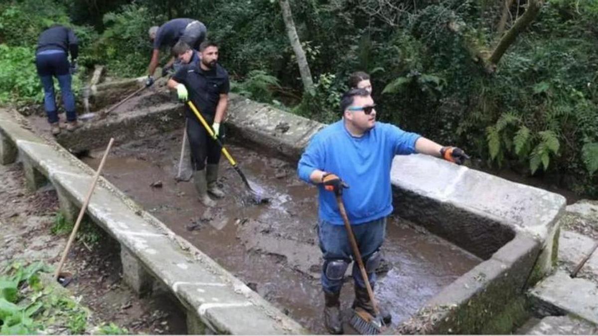 Una limpieza en un lavadero del sendero del Rialdarca.