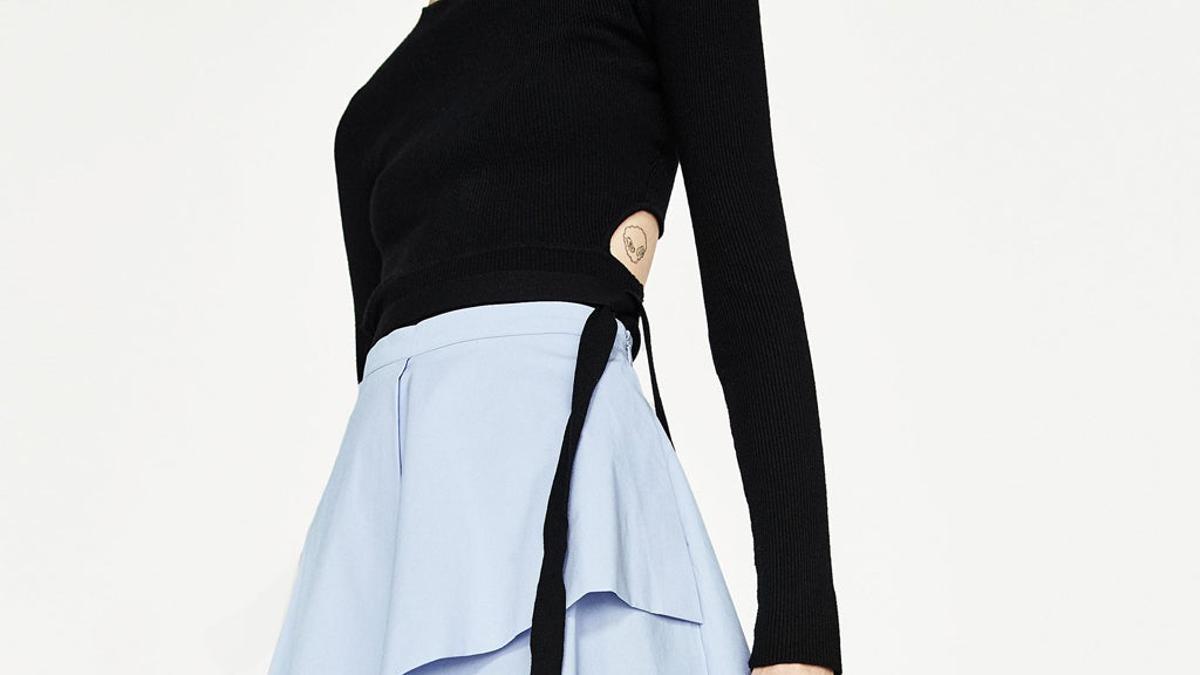 Zara: Faldas cruzadas