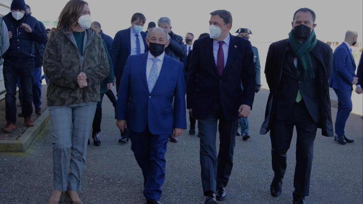 Virgina Barcones, Benjamín Fernández, Luis Planas y Ángel Blanco en las instalaciones del Consorcio.