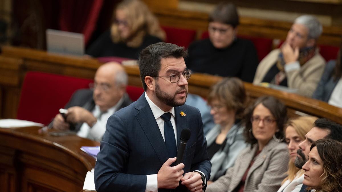 El president de la Generalitat, Pere Aragonès.