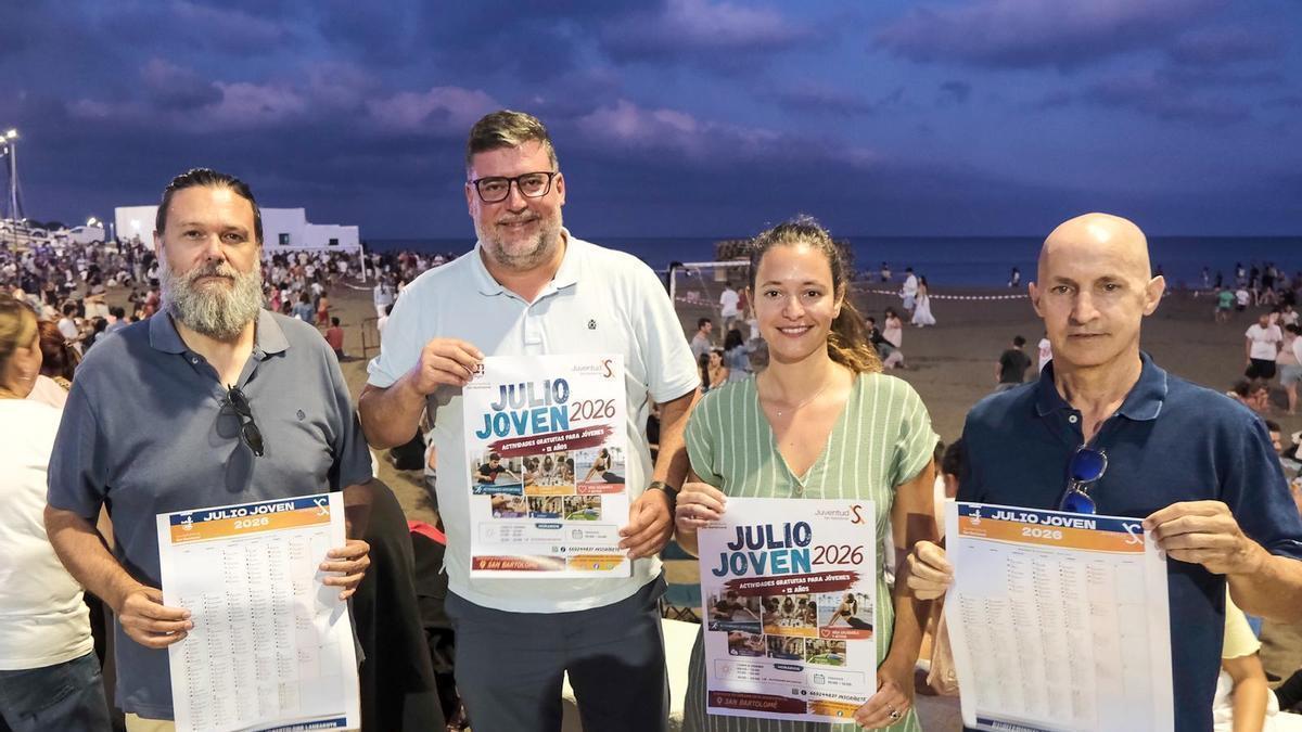 San Bartolomé llena julio de actividades gratuitas para jóvenes de todo el municipio