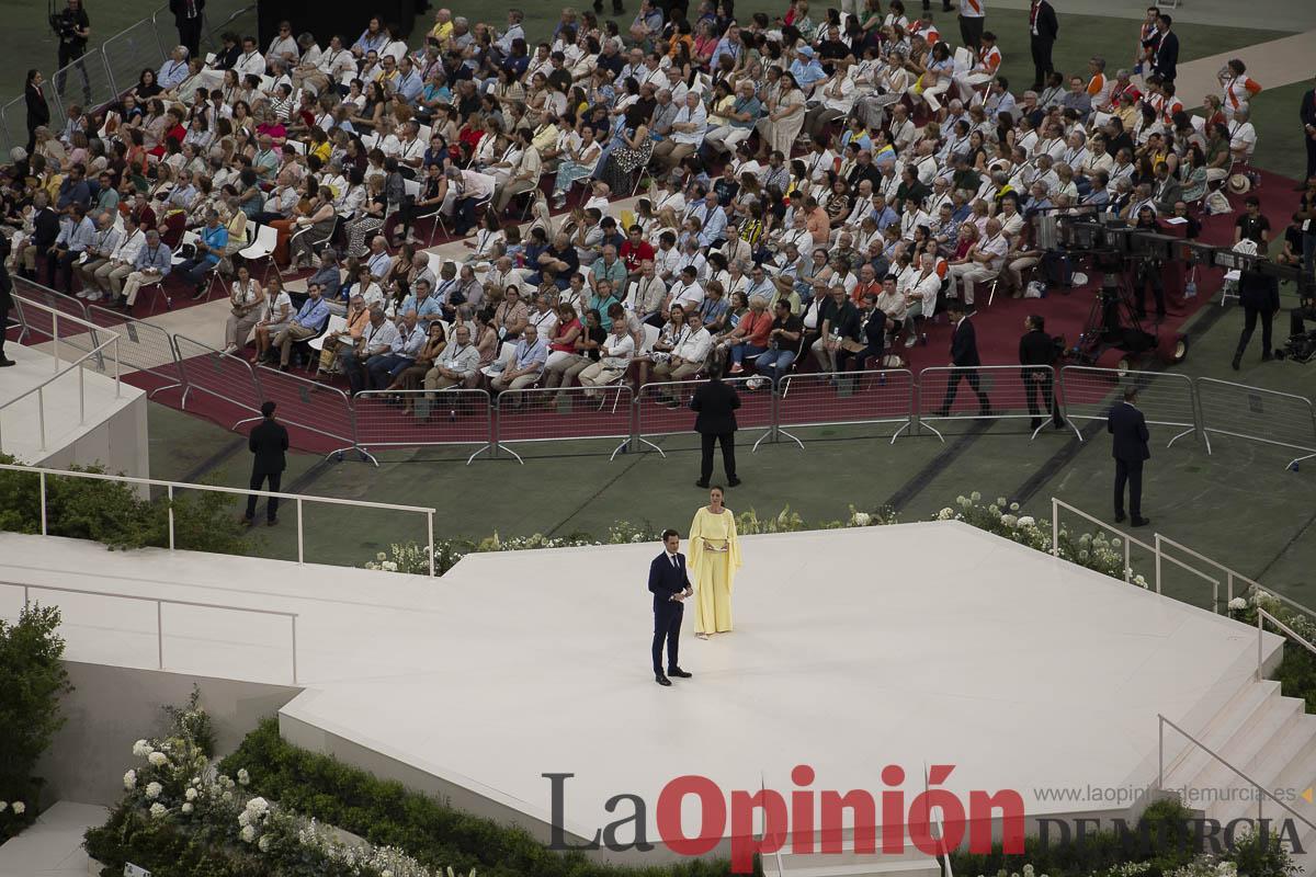 Viaje papa León XIV/Encuentro diocesano en el Santiago Bernabéu_003