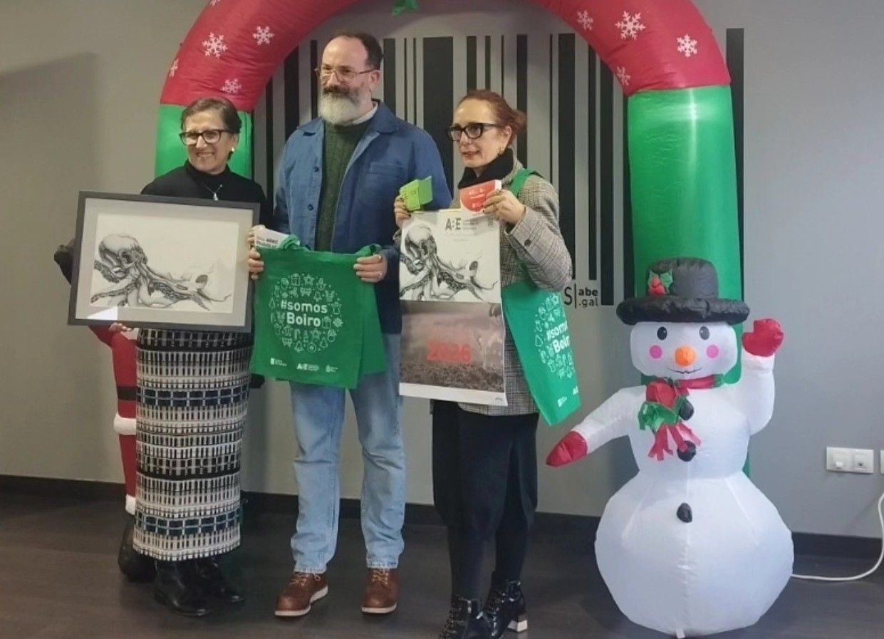 Acto de presentación da campaña de Nadal da ABE en Boiro.
