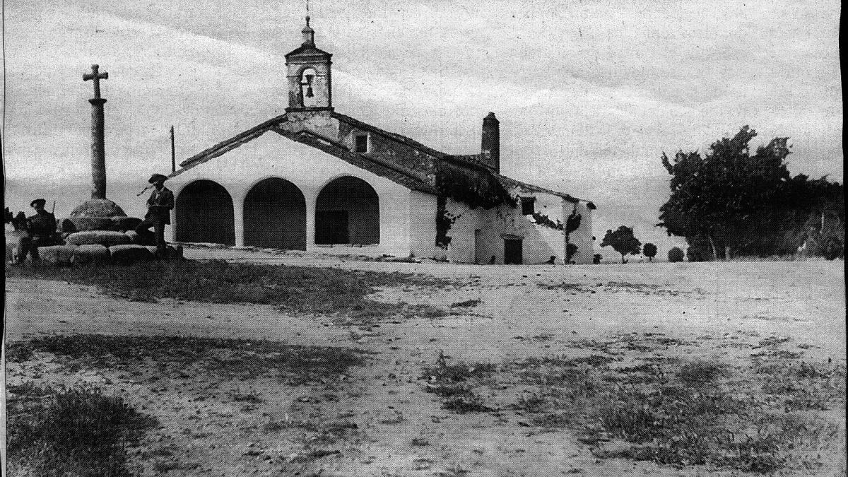 Fotografía histórica de la ermita de San Blas.