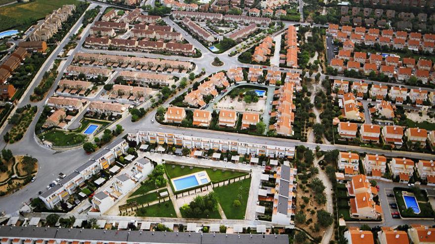 Vista aérea de la urbanización Mas Camarena.