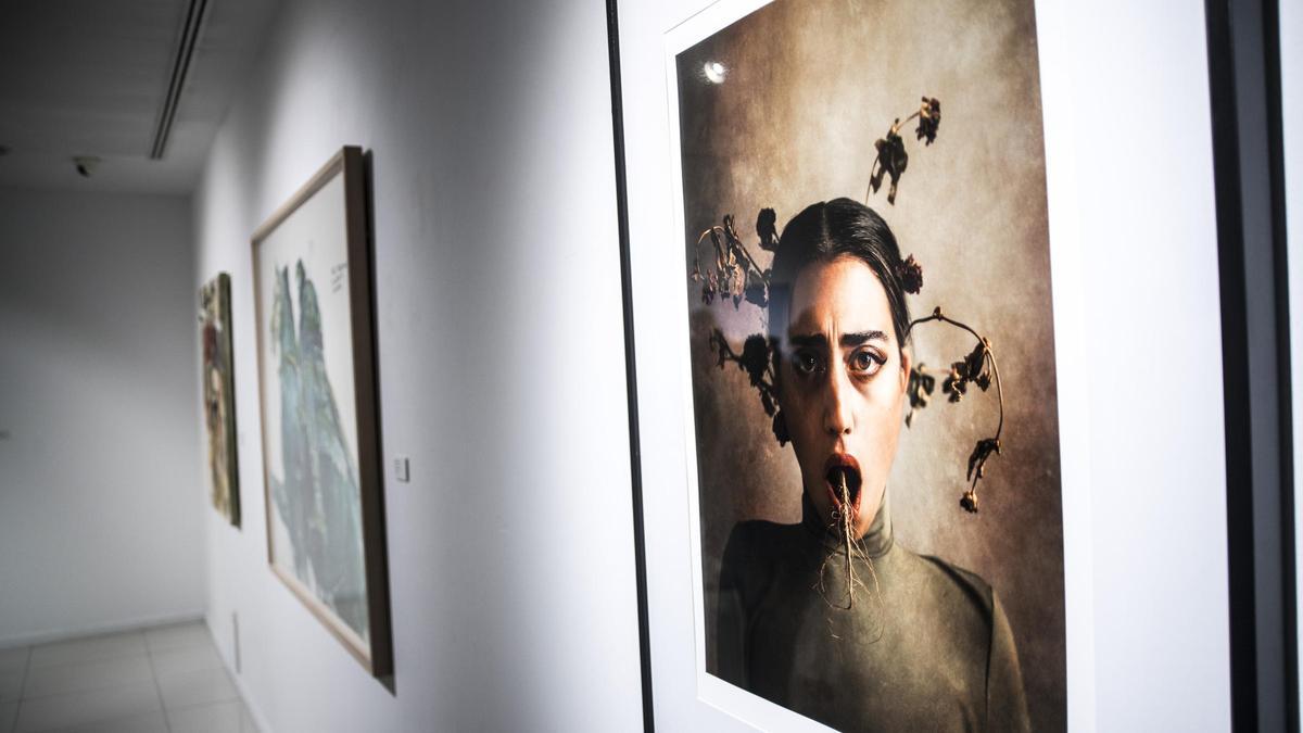Exposición de arte en el Brocense de Cáceres.