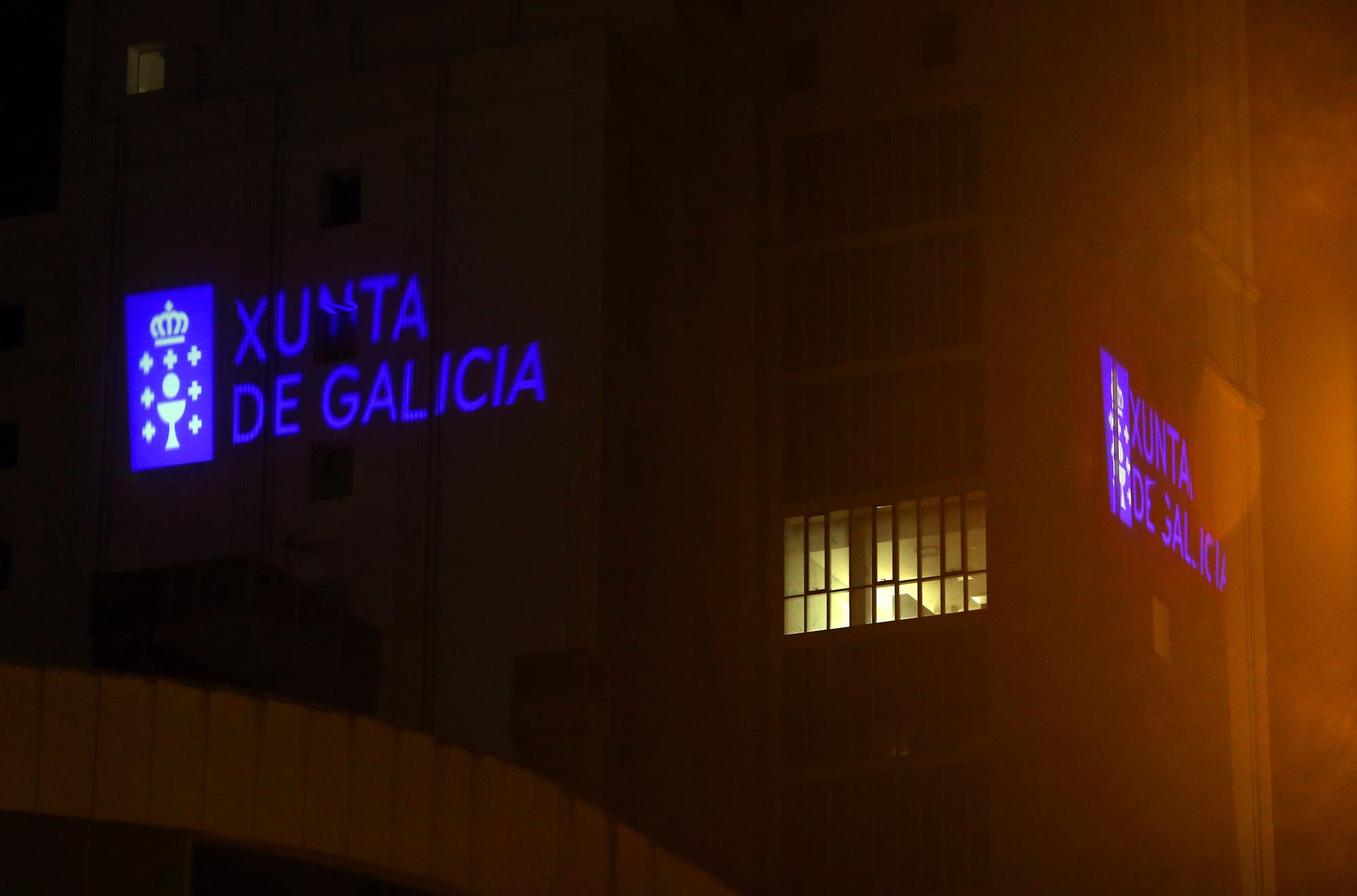 La Xunta ilumina la Ciudad de la Justicia