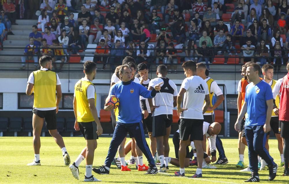 Espectacular entrenamiento del Valencia CF