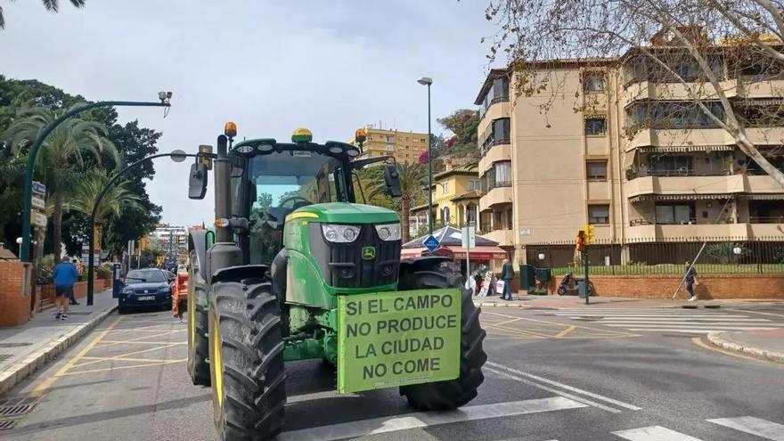 Los agricultores vuelven a tomar Málaga: &quot;Vamos a seguir y si tenemos que ir a Bruselas, iremos&quot;