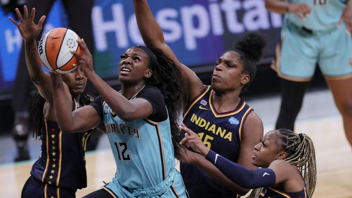 Onyenwere, en un partit de la WNBA.  | SARAH STIER/AFP