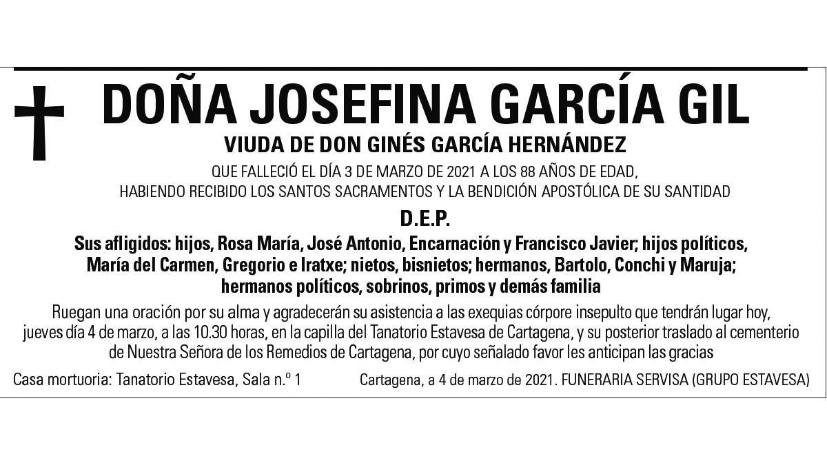 Dª Josefina García Gil