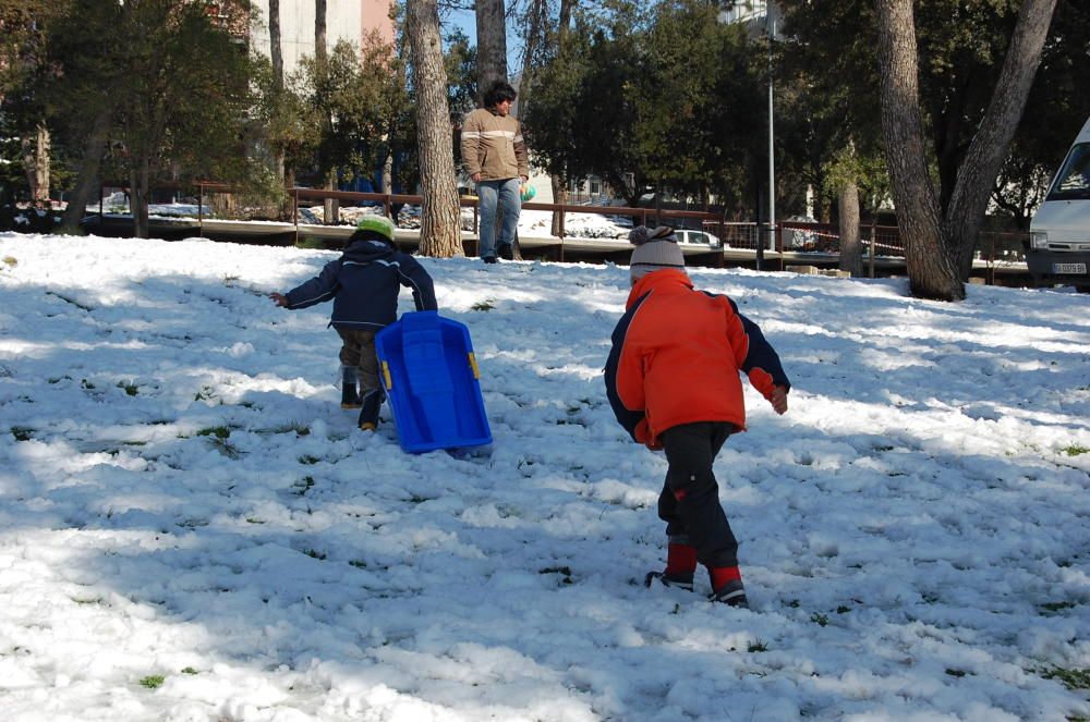 La neu va emblanquinar tota la comarca