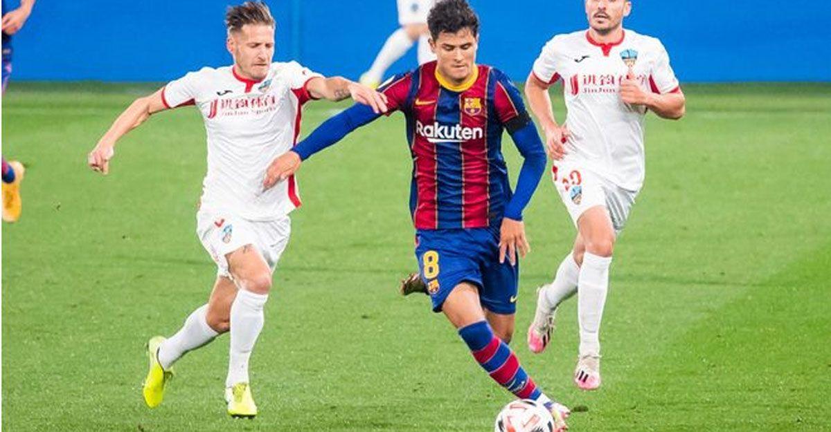El centrocampista Lucas de Vega seguirá en el Barça B
