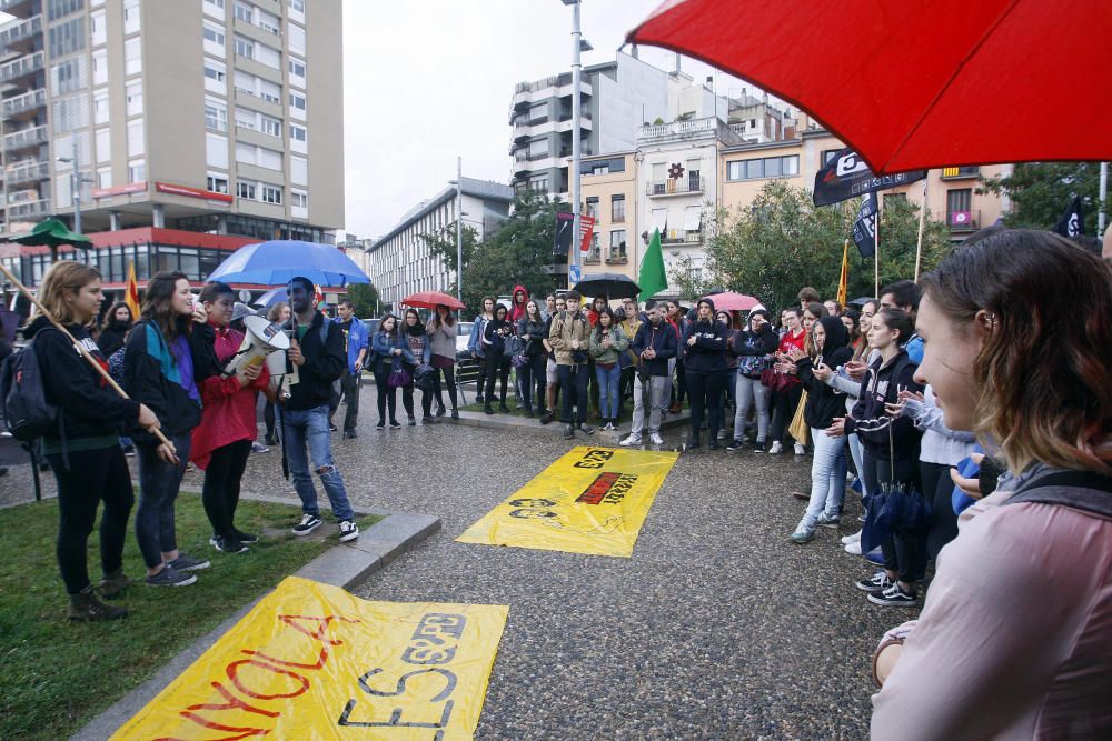 Protesta estudiantil a Girona.