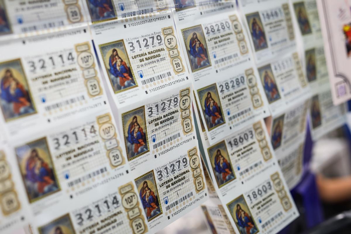 Boletos de Lotería de Navidad. Administración Valdes