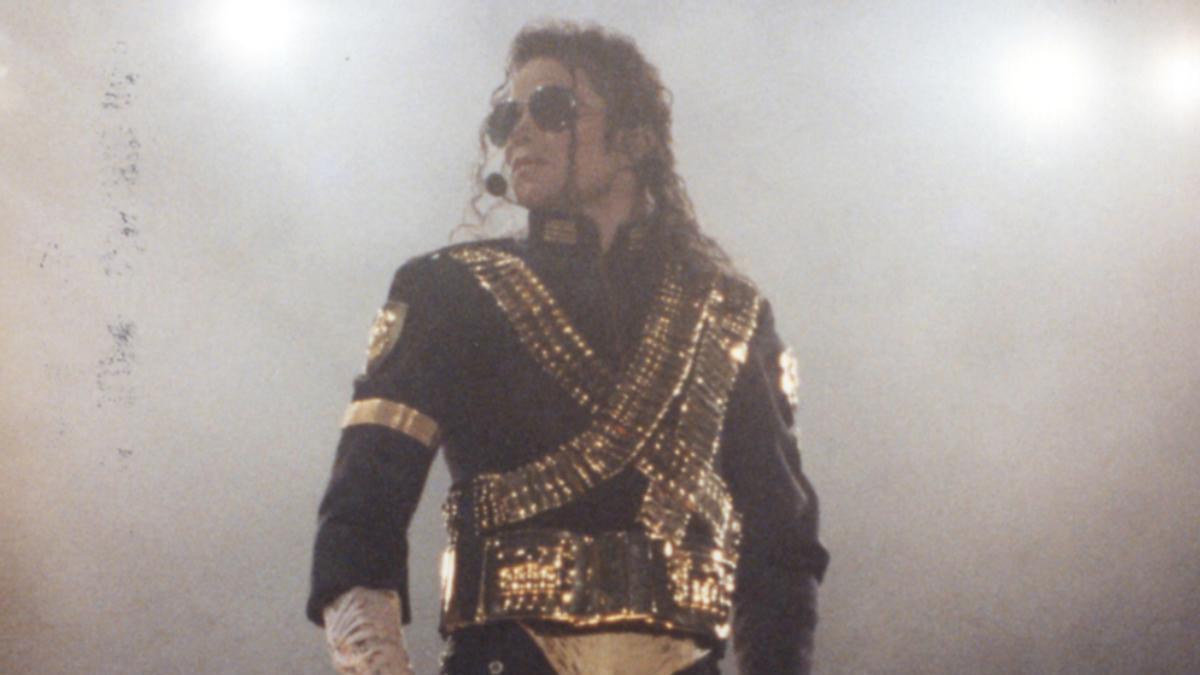 Michael Jackson durante su concierto en Tenerife en el año 1993