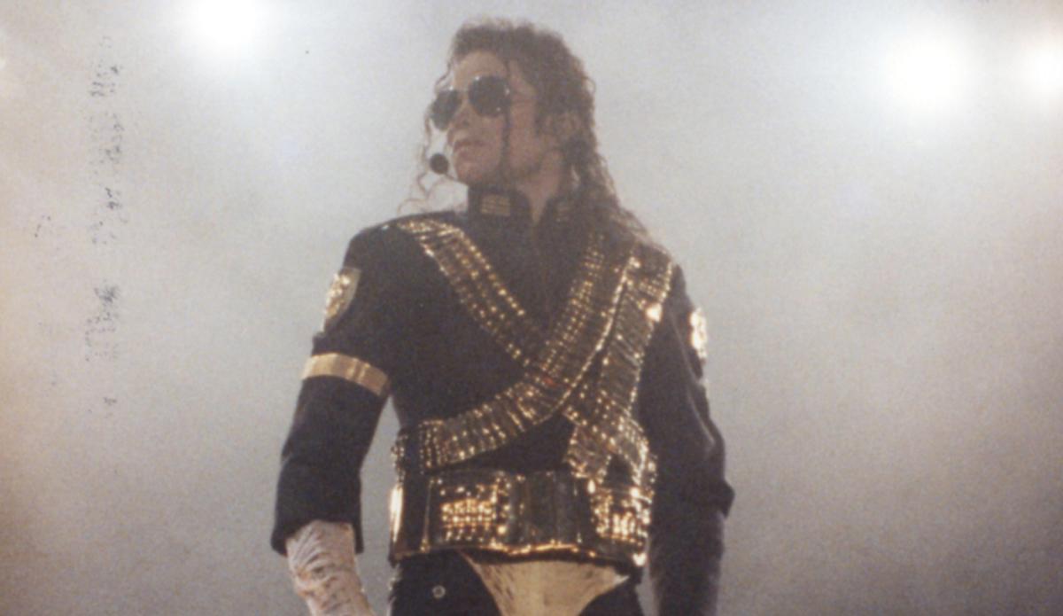 Michael Jackson durante su concierto en Tenerife en el año 1993