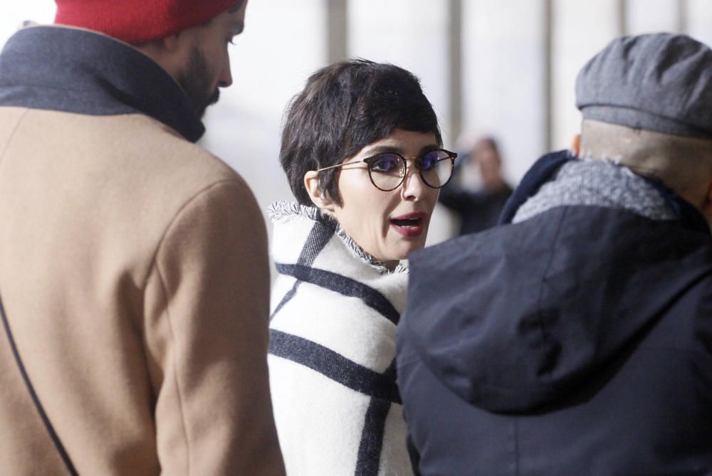 L'actriu Paz Vega grava un anunci d'ulleres a Girona