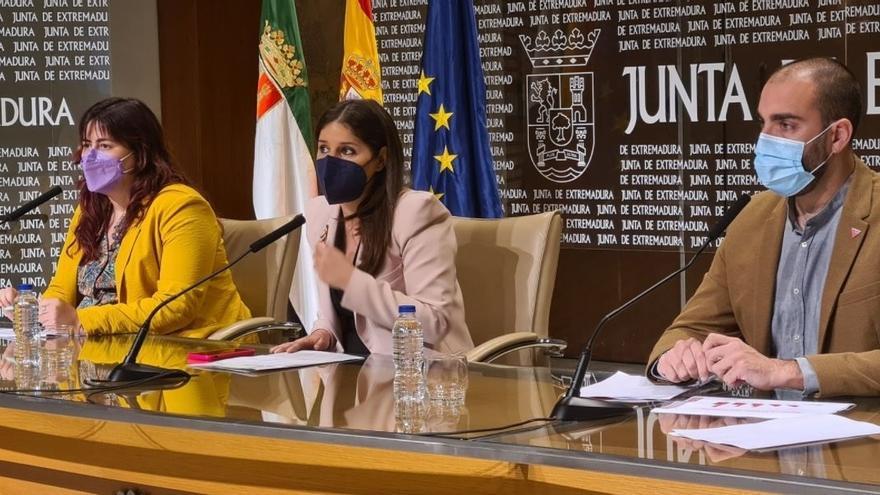 Tostado, Rosiña y Alonso, esta mañana en rueda de prensa.