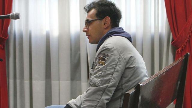 El hombre condenado por la Audiencia, el día del juicio.