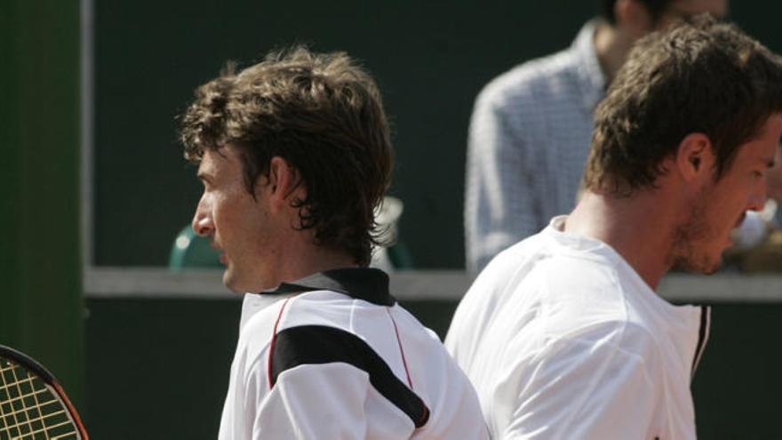 Ferrero y Safin, en el CT Valencia en 2008.