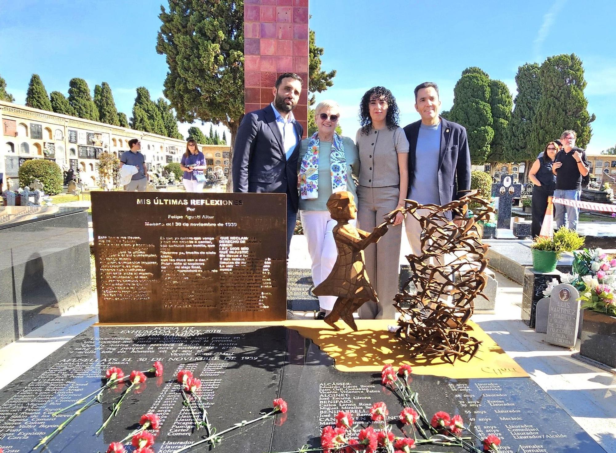 Homenaje de Tavernes de la Valldigna a los fusilados en Paterna
