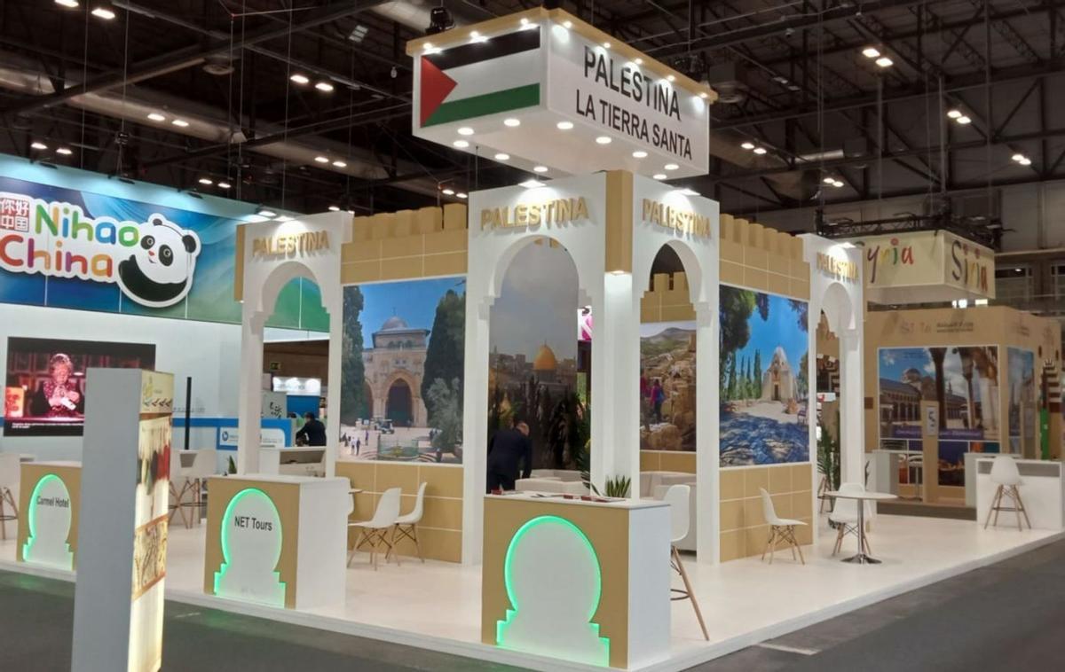 Los palestinos tienen un estand en la feria. | J.M.L.R.