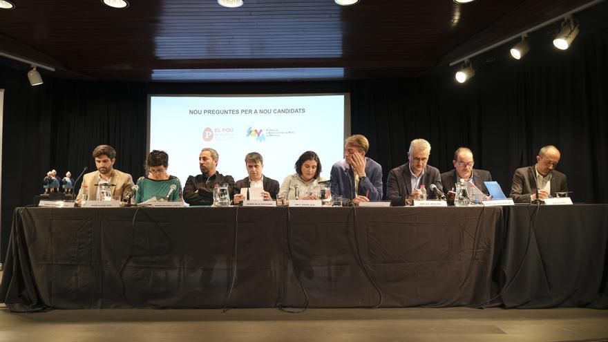 El debat electoral per les municipals del 28-M a Manresa, en imatges