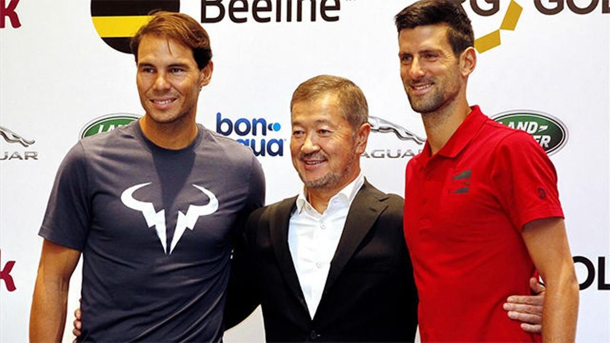 Nadal y Djokovic presentan su próximo partido benéfico en Kazajistán