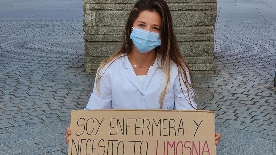 &quot;Soy enfermera y necesito tu limosna para terminar mi tesis doctoral&quot;