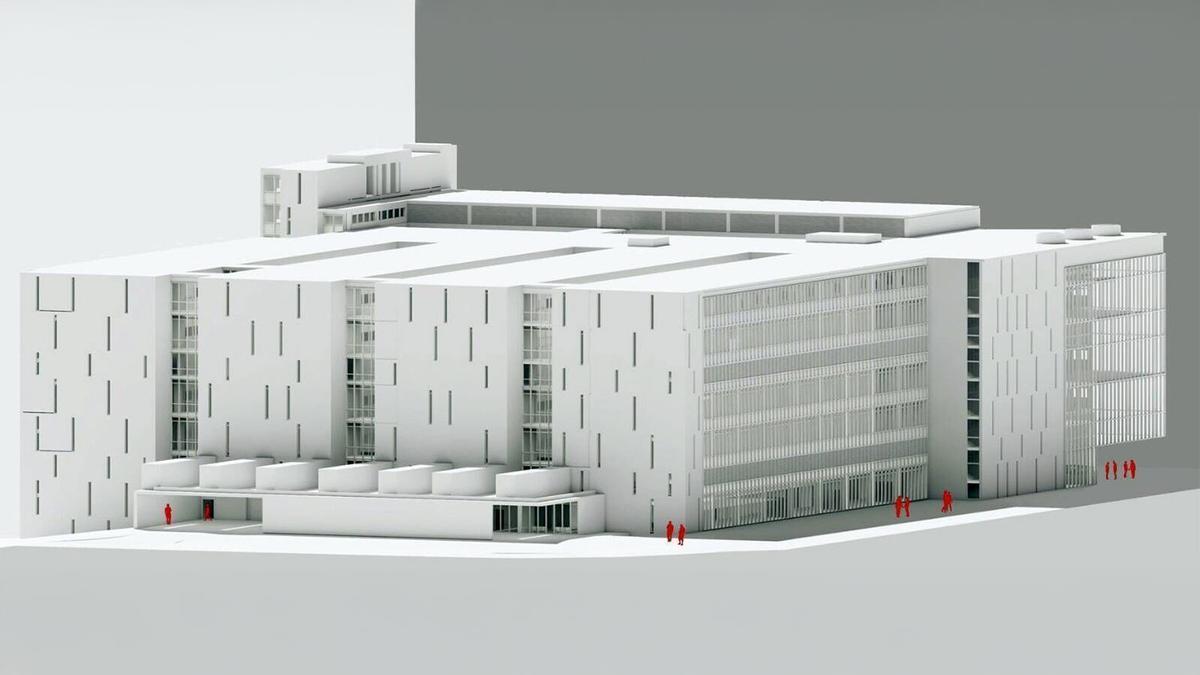 Infografía del futuro proyecto de ampliación en Gijón del Hospital de Cabueñes