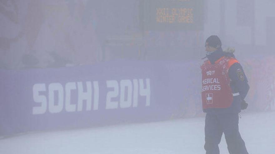 La niebla impidió la disputa de la jornada de ayer en el Extreme Park de Rosa Khutor.