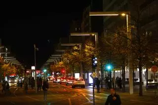 La iluminación del paseo Independencia de Zaragoza se cambiará para reducir su consumo un 78%