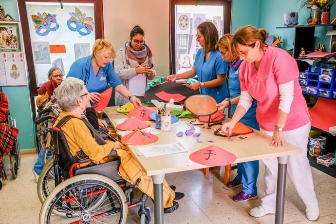 Santa María de Guía. Reportaje a la residencia de ancianos Tarazona por el 8M.