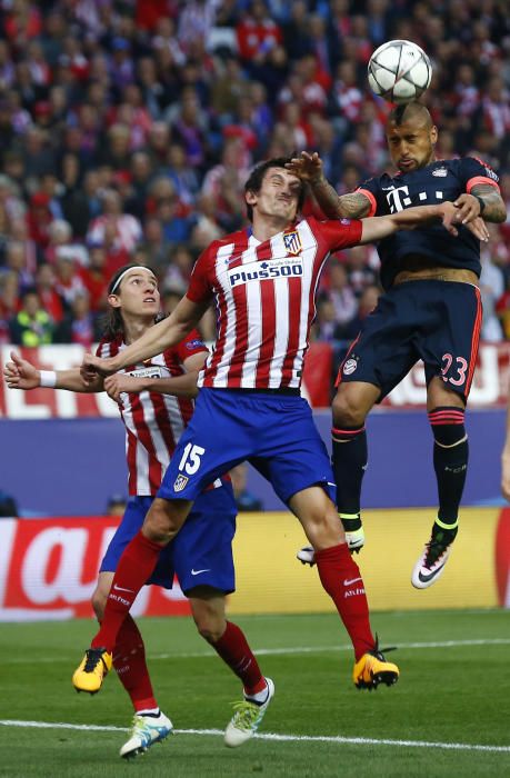 Imágenes del partido entre Atlético y Bayern.