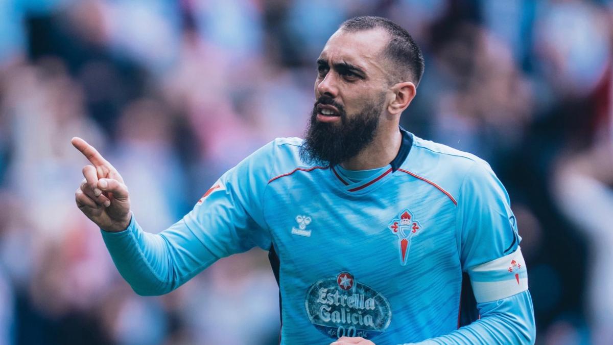 Borja Iglesias, esta temporada con el Celta