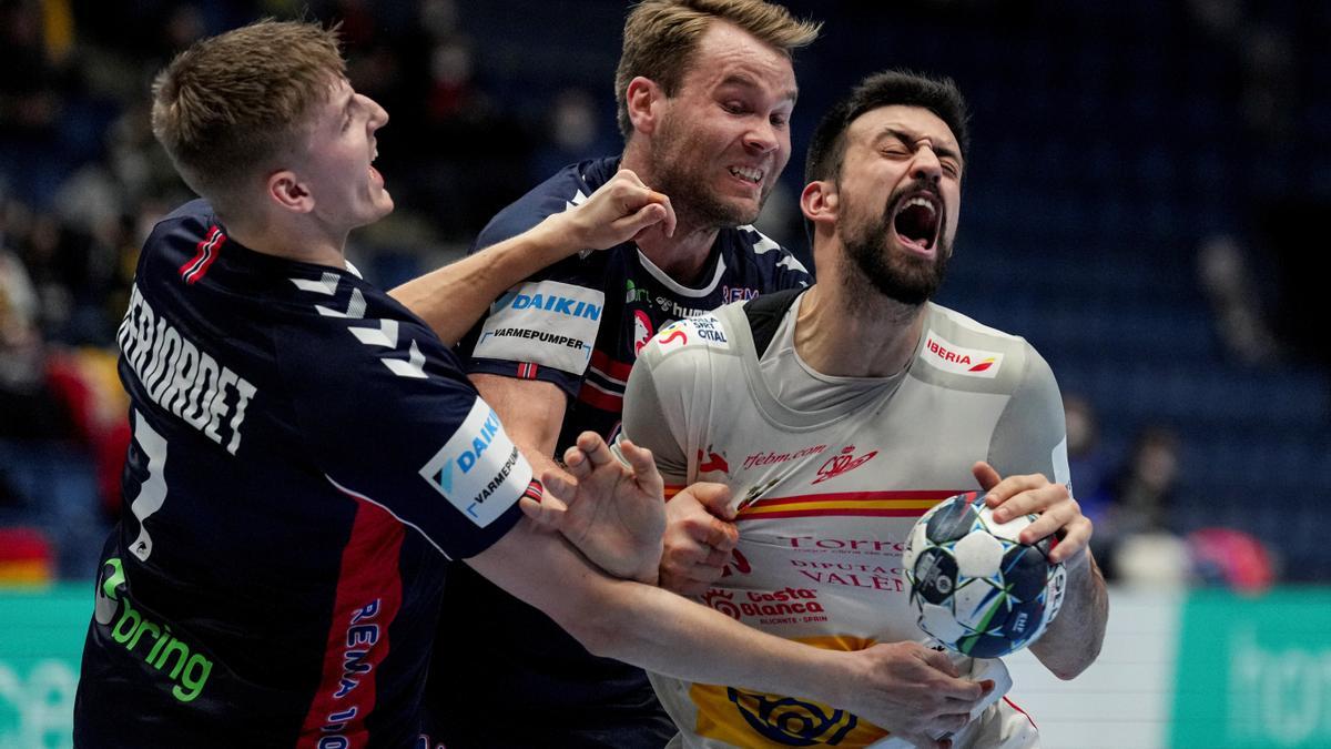 Primera derrota de los Hispanos en el Europeo ante Noruega (23-27)