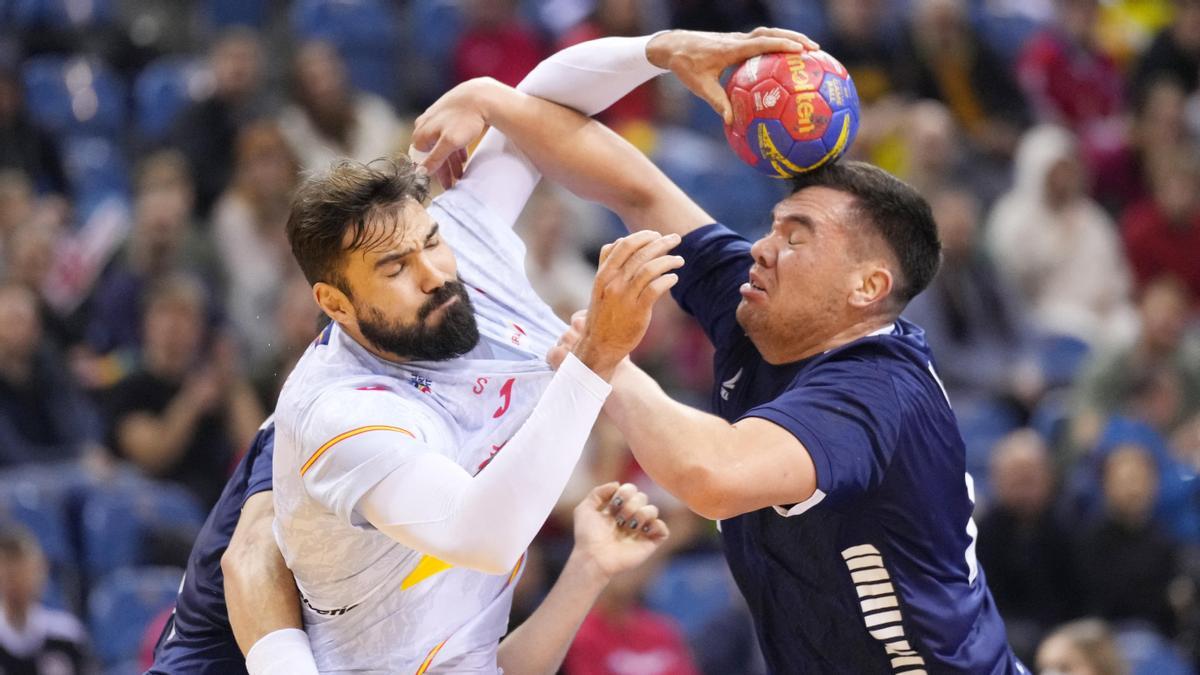 Jorge Maqueda, en el partido España-Chile.