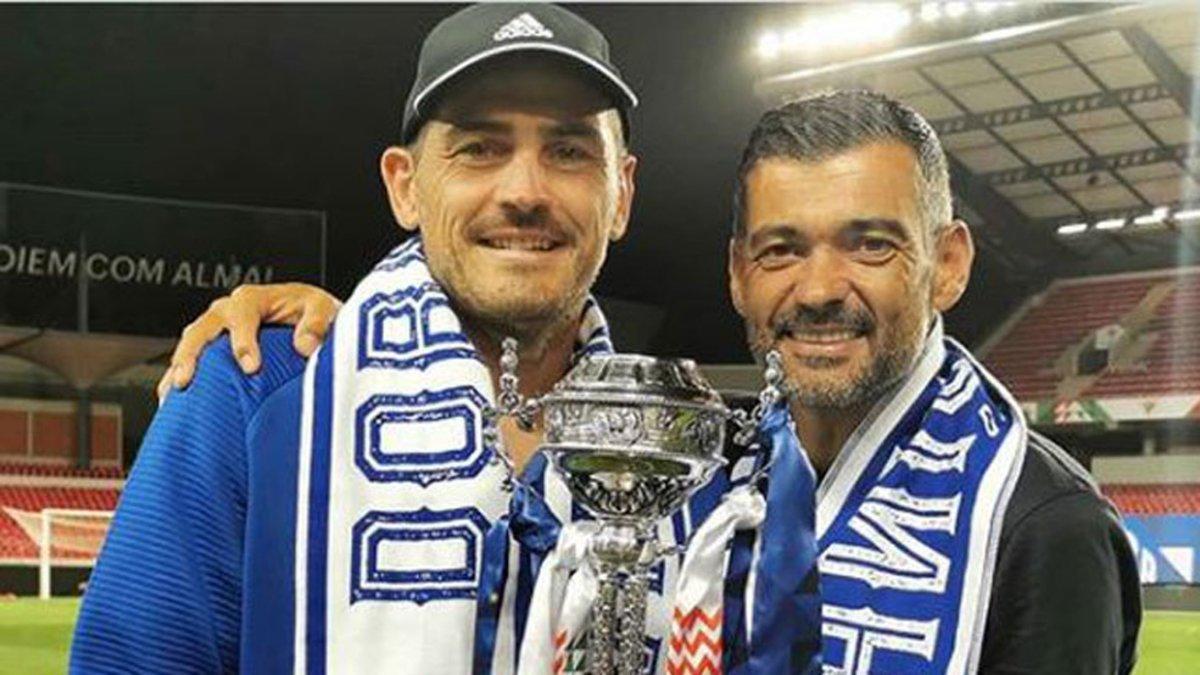 Iker mostró su agradecimiento al técnico del Oporto