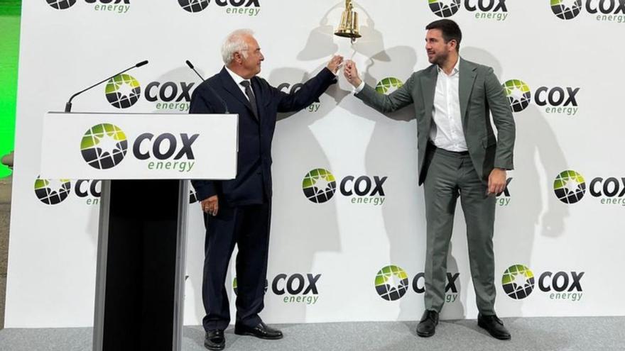 Alberto Zardoya, accionista de Cox, y Enrique Riquelme, presidente.