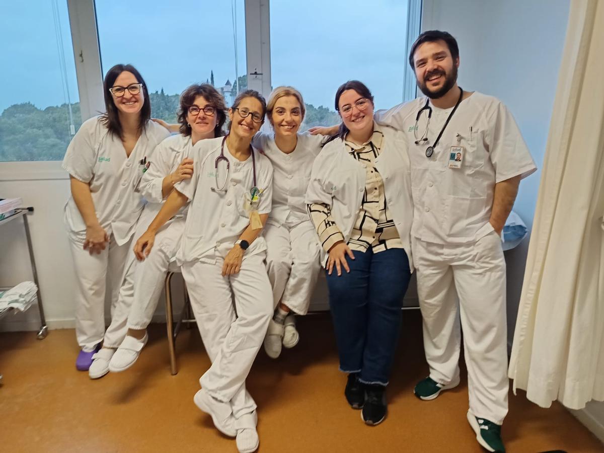 Foto del equipo de oncología del Hospital de Huesca.