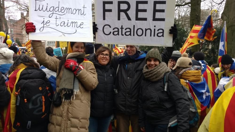 Manifestació independentista a Brussel·les