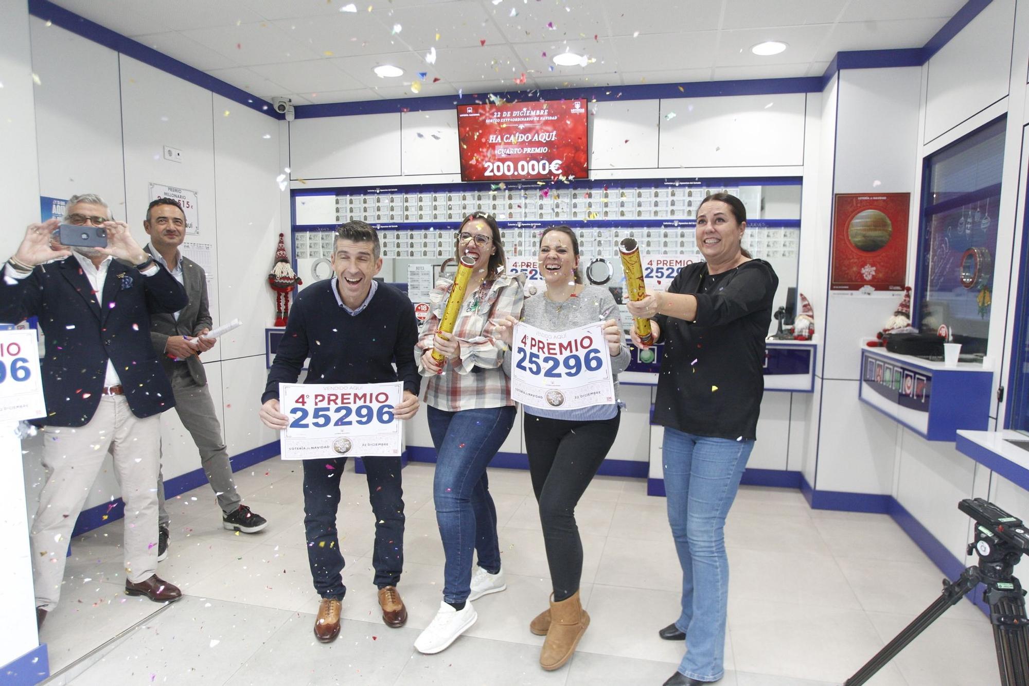 Una administración de Alicante vende 860 décimos del 25296, un cuarto premio de la Lotería de Navidad