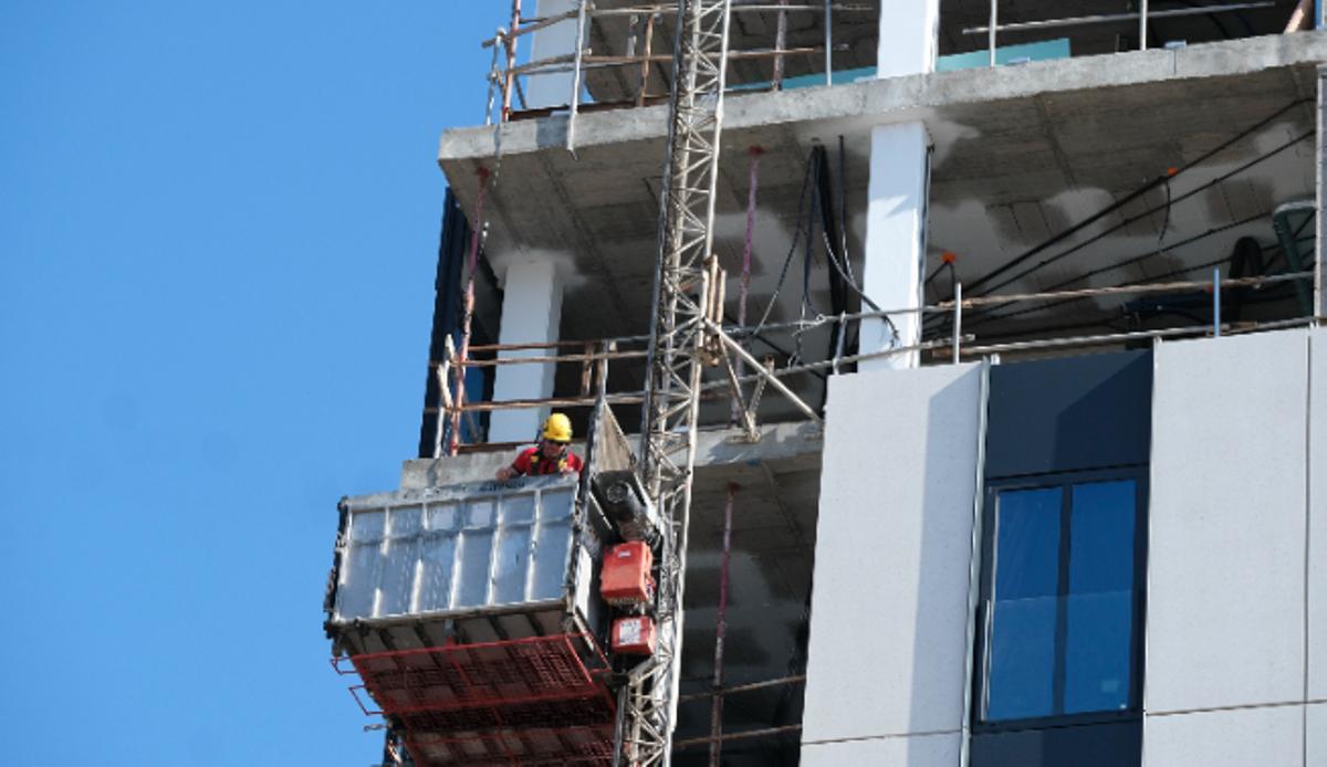 Construcción de unas viviendas.