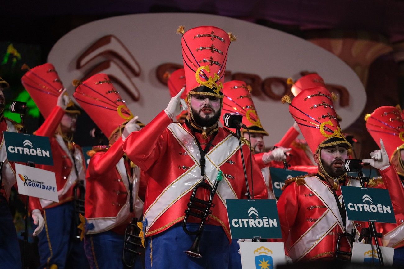 Chismosos actúa en el Concurso de Murgas de Las Palmas de Gran Canaria.