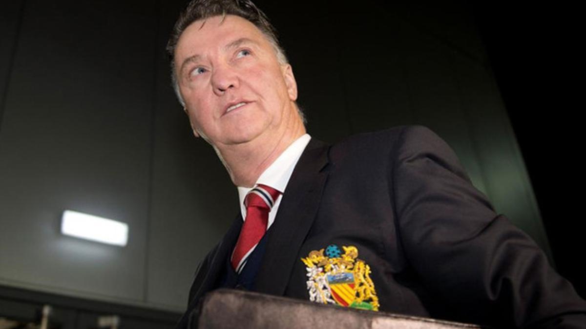 Louis Van Gaal, entrenador del Manchester United.