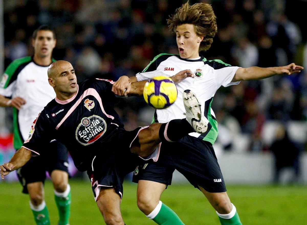 Sergio Canales en su primera etapa en el Racing de Santander
