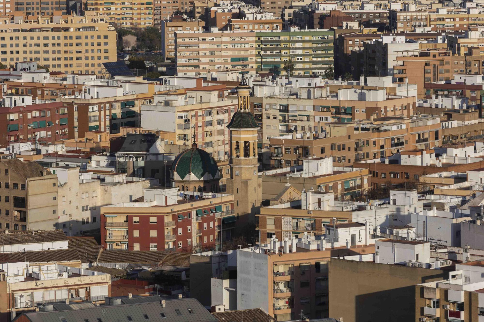 València a vista de pájaro (IV): desde el Eurostars Gran Valencia